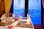 Fine dining room on Aphrodite Cruises Halong bay, Vietnam